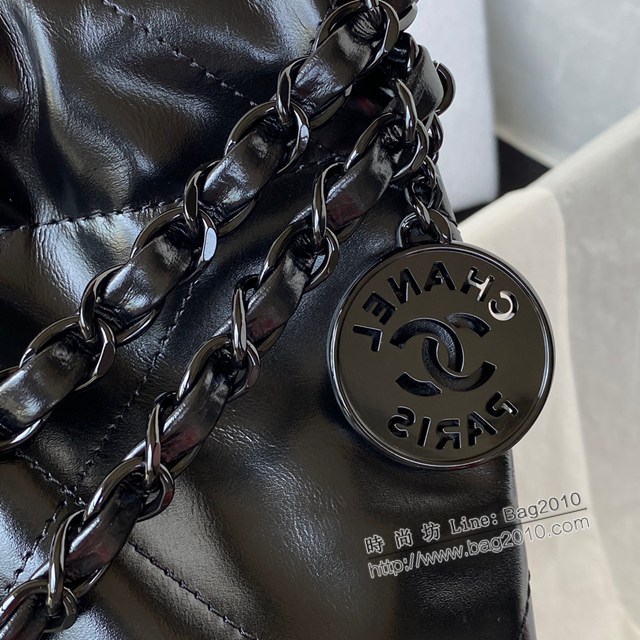 Chanel專櫃2022S春夏火爆22 bag購物袋 AS3260 香奈兒槍扣鏈條肩背包 djc4813